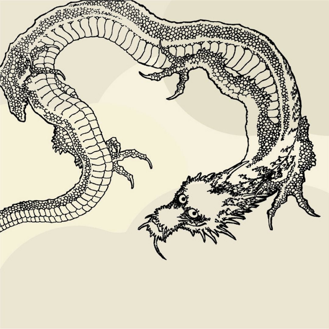 蓮貼りパネル塗り絵41×41パネル　龍
